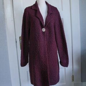 Pursuits Purple Long Sweater/Cardigan